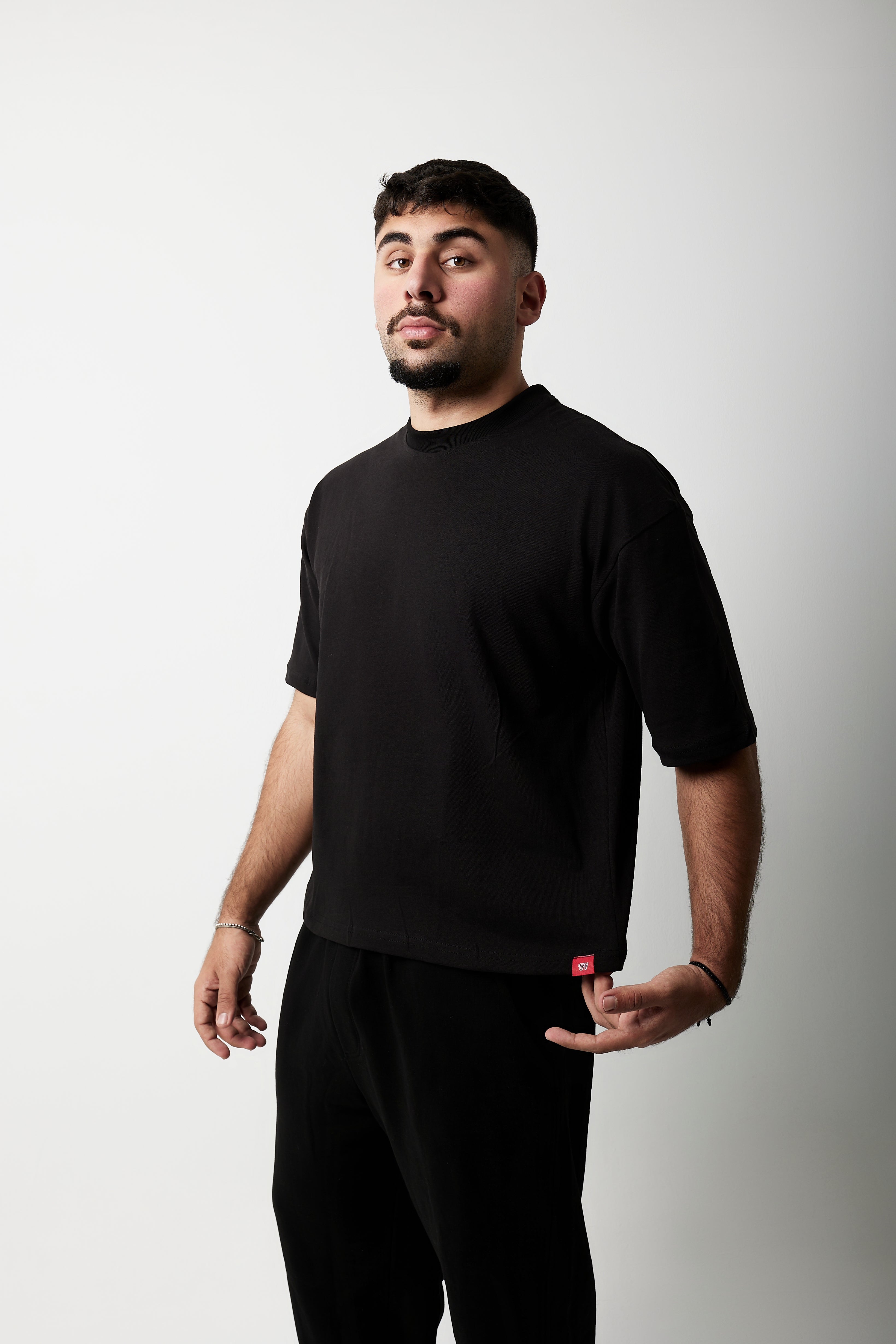 Boxy Short Sleeve T-shirt (Black)