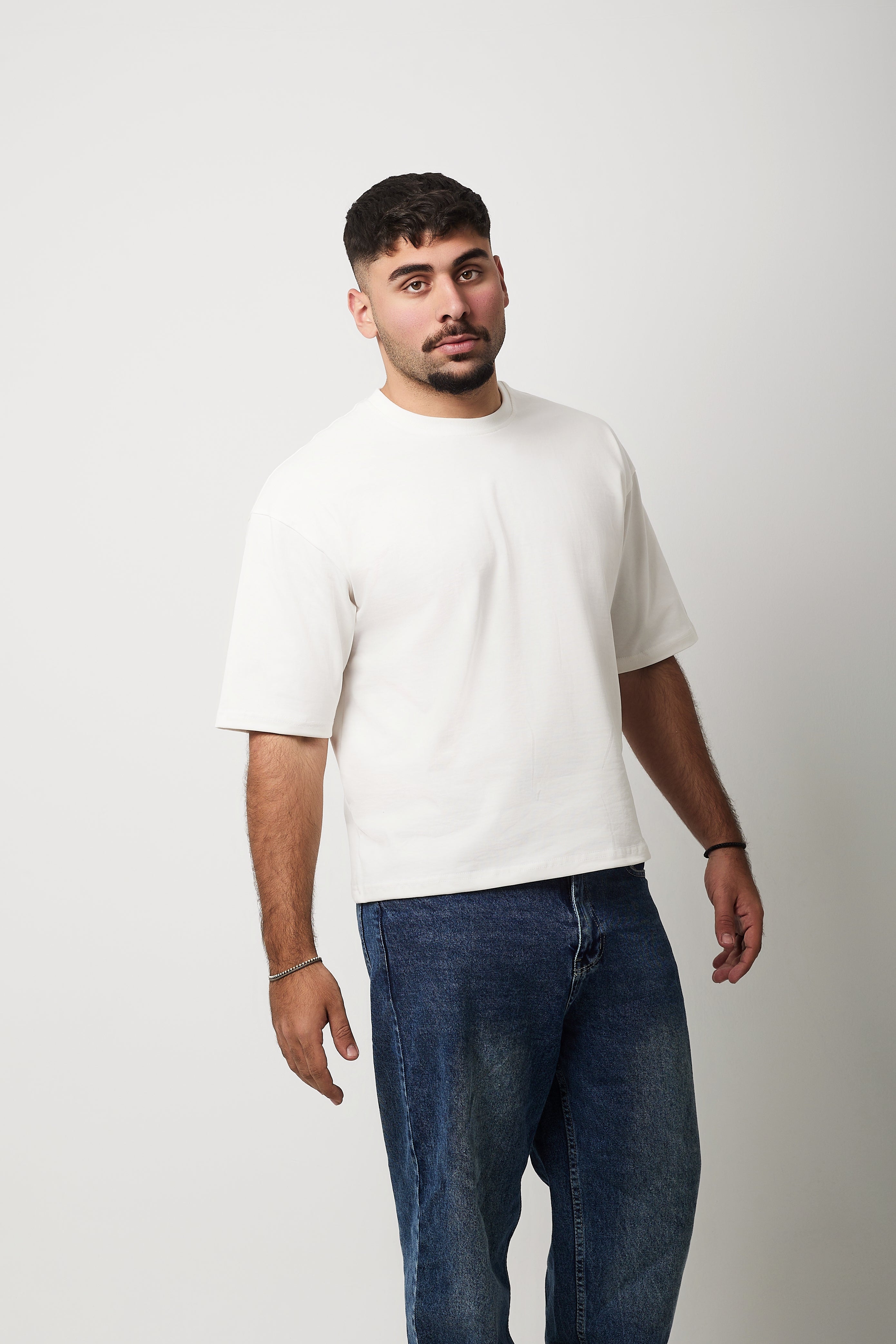 Boxy Short Sleeve T-shirt (White)