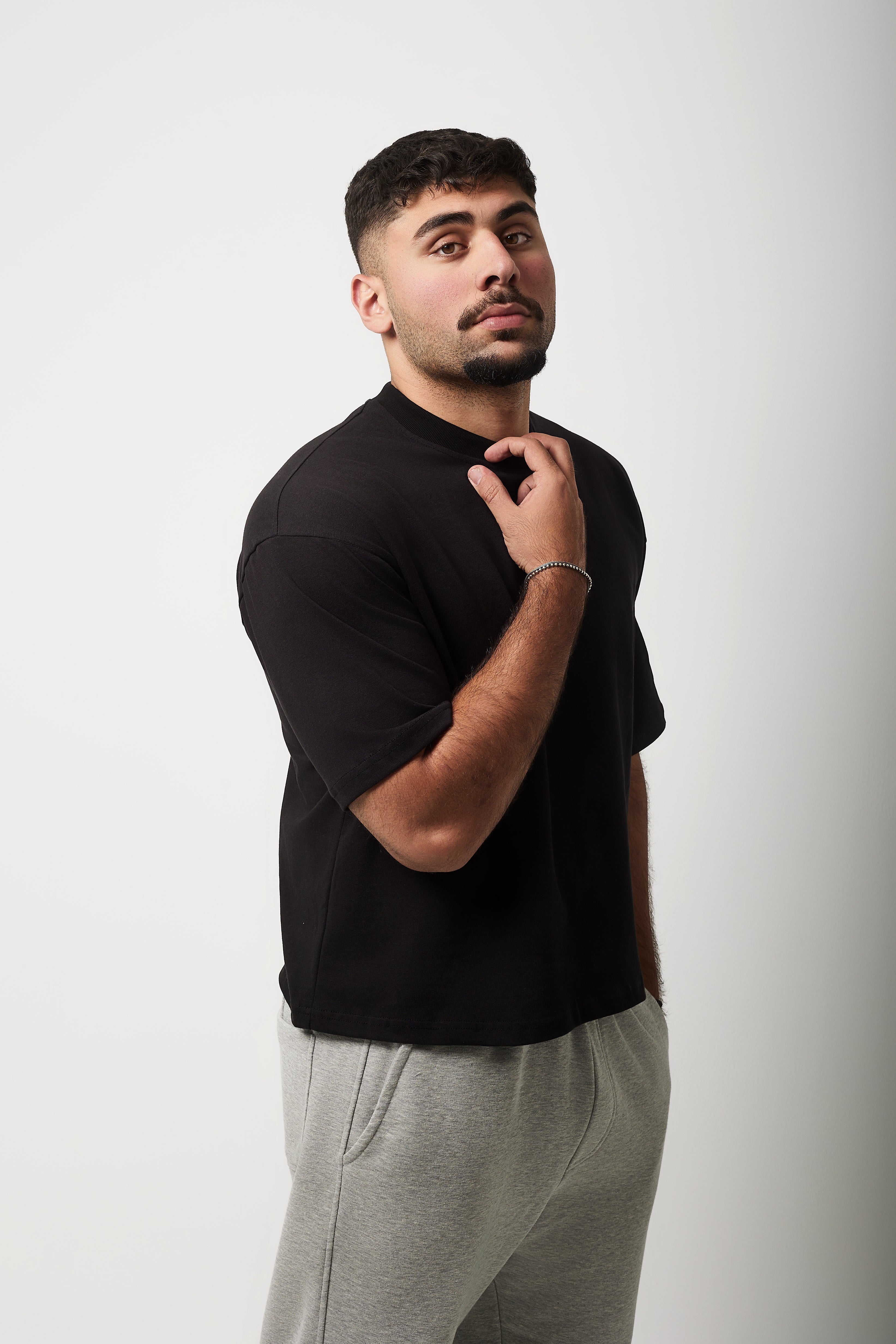 Boxy Short Sleeve T-shirt (Black)