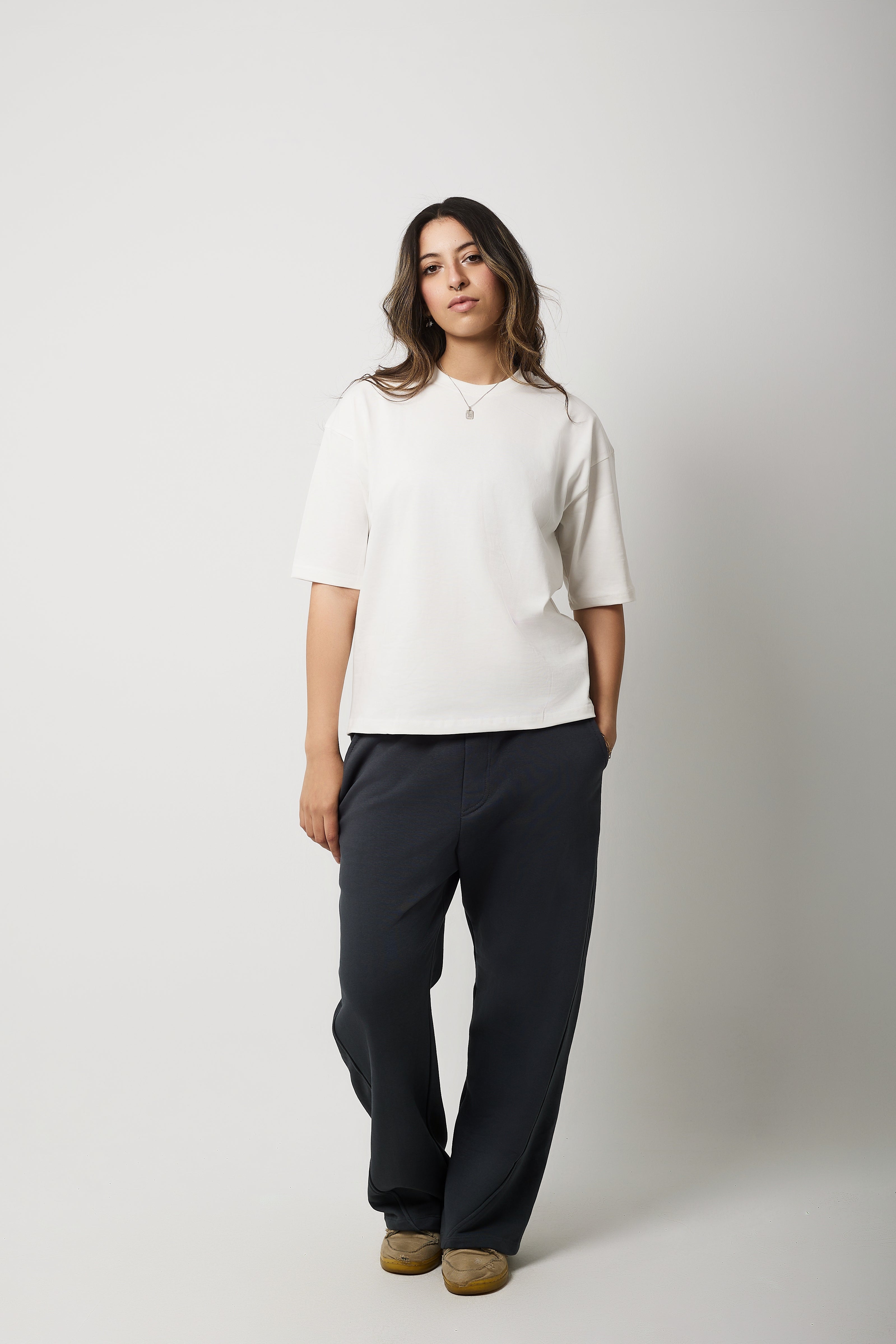 Boxy Short Sleeve T-shirt (White)