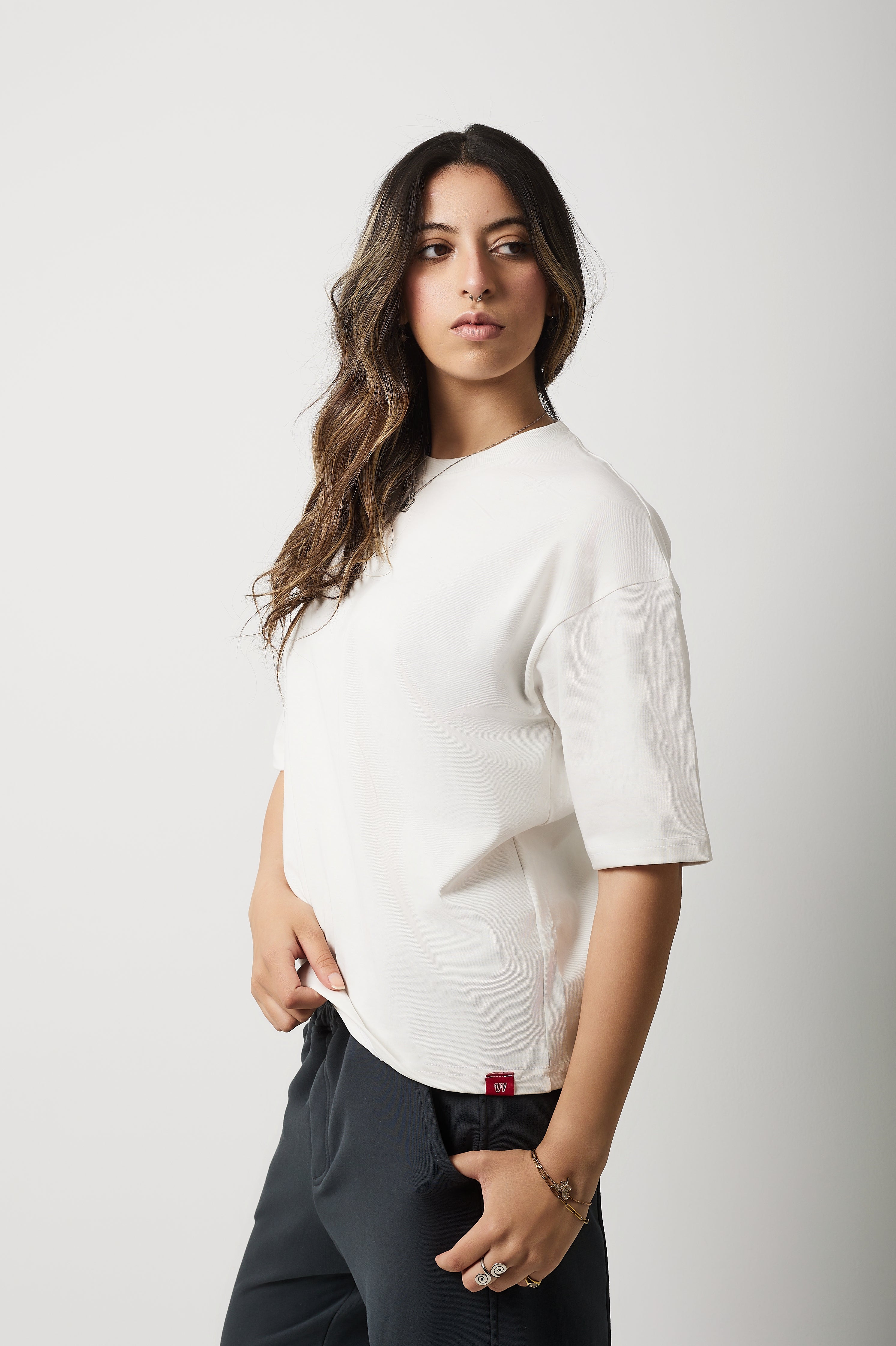 Boxy Short Sleeve T-shirt (White)