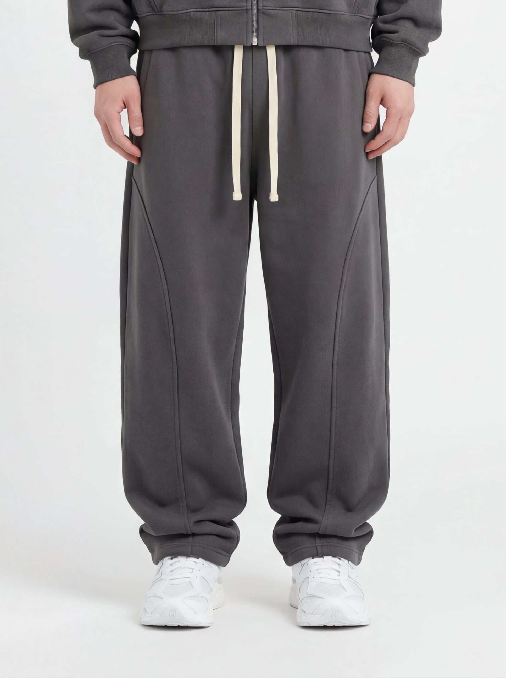 Baggy Sweatpants in Charcoal Grey